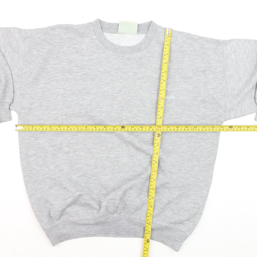 Wrangler Mens Grey Small Crew Neck Pullover Sweatshirt Classic Style
