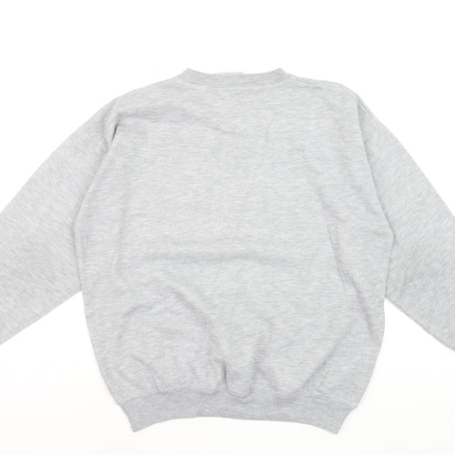 Wrangler Mens Grey Small Crew Neck Pullover Sweatshirt Classic Style