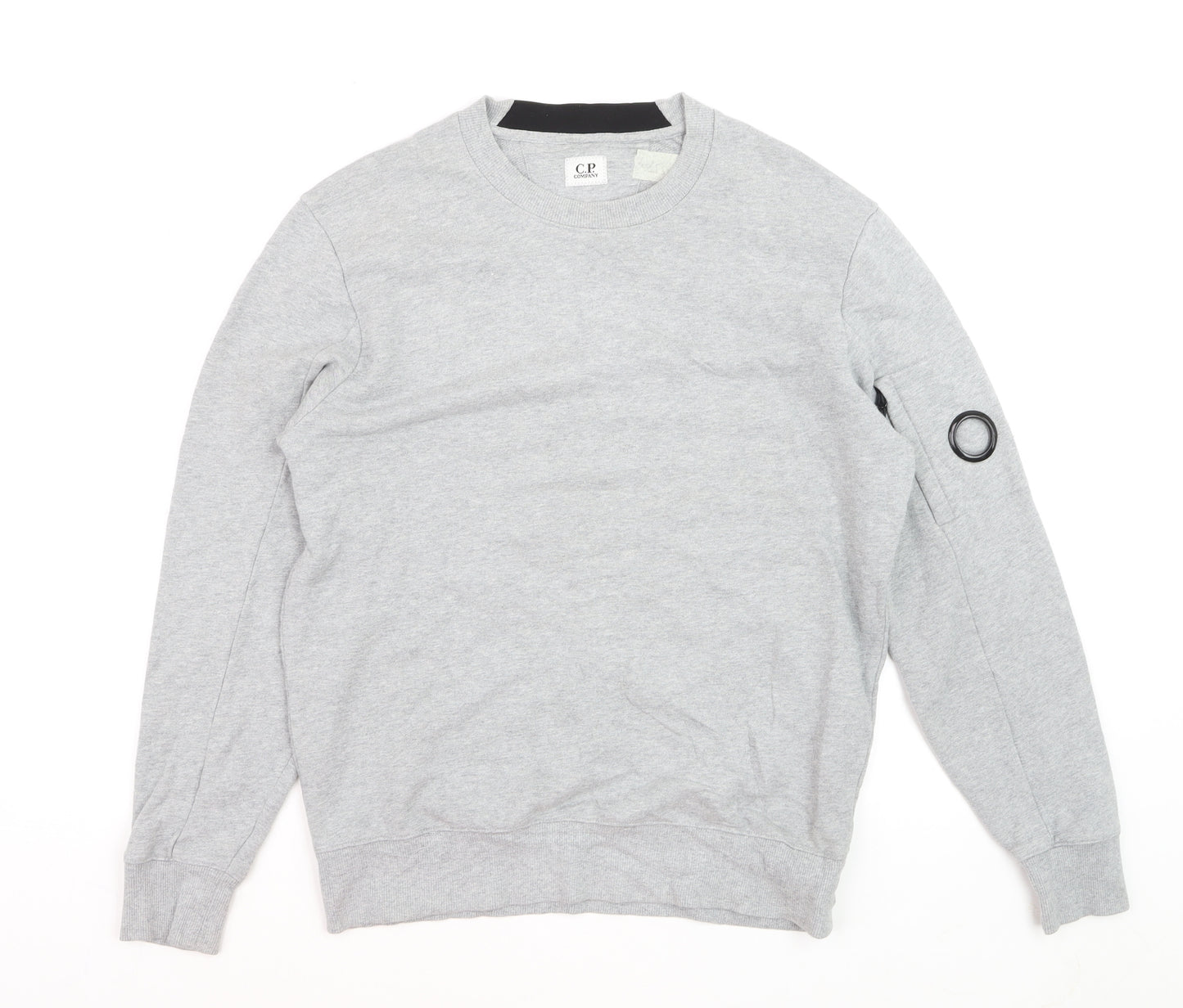 C.P. Company Men's Grey Crew Neck Sweatshirt M Cotton Casual