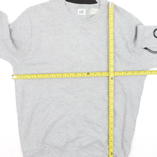 C.P. Company Men's Grey Crew Neck Sweatshirt M Cotton Casual