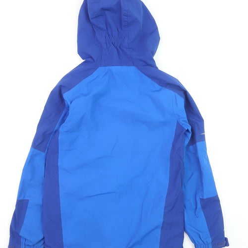 Regatta Boys Blue Waterproof Hooded Rain Coat Jacket 11-12 Years