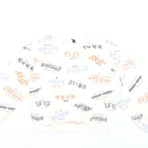 H&M Boys Multicoloured Coca-Cola Graphic Pullover Sweatshirt XXS