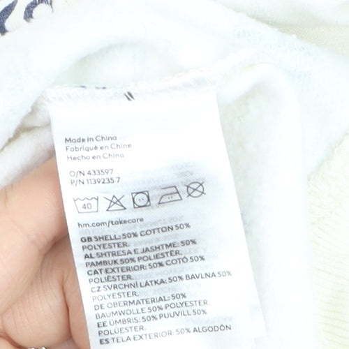 H&M Boys Multicoloured Coca-Cola Graphic Pullover Sweatshirt XXS