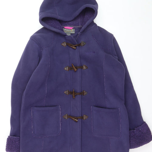 Regatta Women's Purple Fleece Mid-Length Duffle Coat Size 18