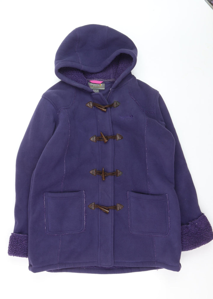 Regatta Women's Purple Fleece Mid-Length Duffle Coat Size 18