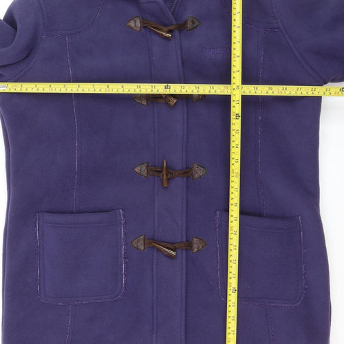 Regatta Women's Purple Fleece Mid-Length Duffle Coat Size 18
