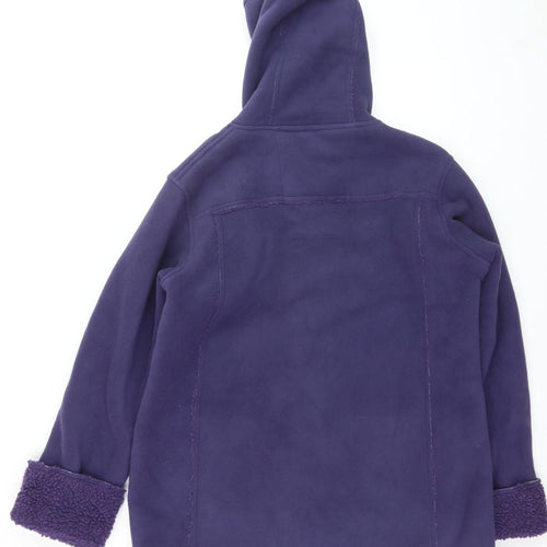 Regatta Women's Purple Fleece Mid-Length Duffle Coat Size 18