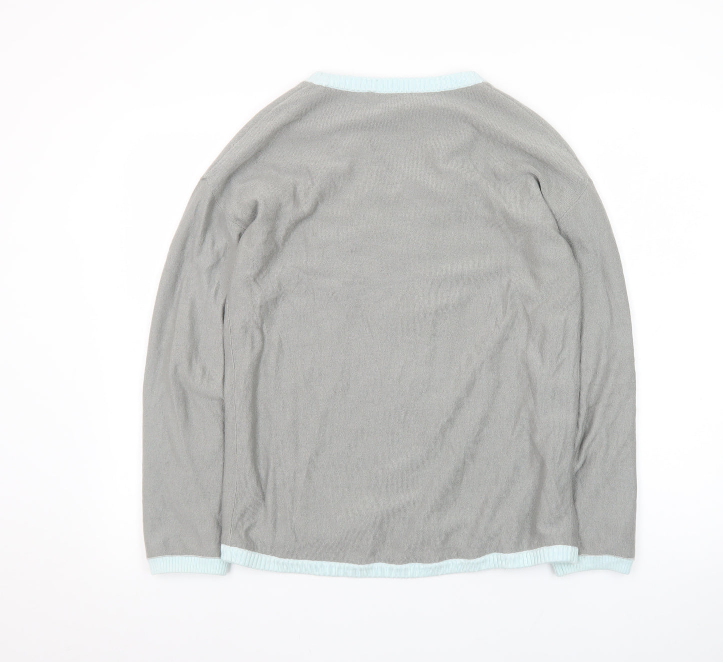 Adidas Womens Grey Full Zip Knit Jumper Cardigan Size M