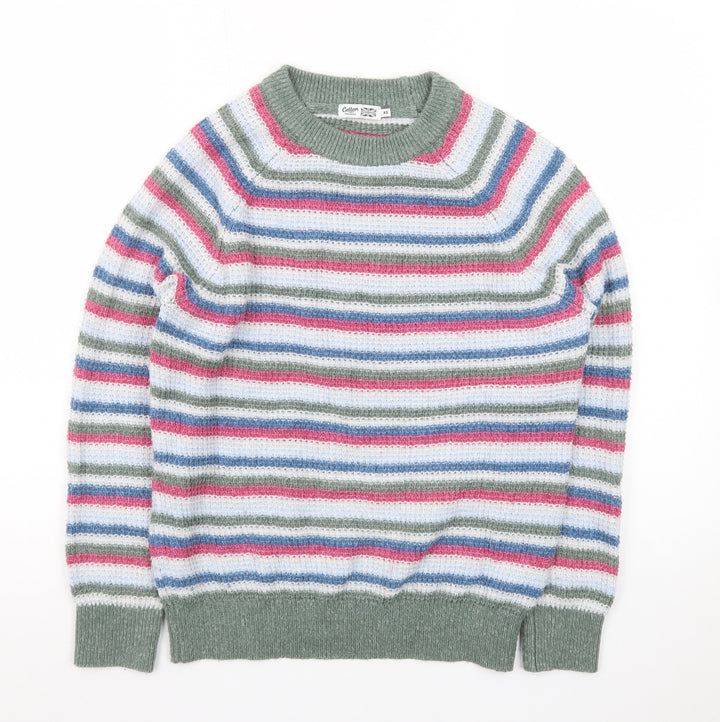 Cotton Traders Women’s Multicoloured Striped Knit Jumper XS