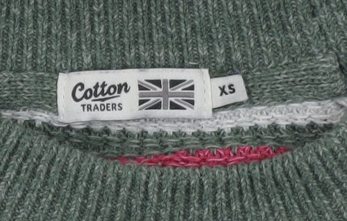 Cotton Traders Women’s Multicoloured Striped Knit Jumper XS