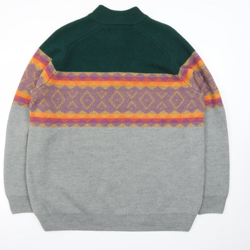 Joe Browns Men's Multicoloured 2XL Half Zip Knit Jumper