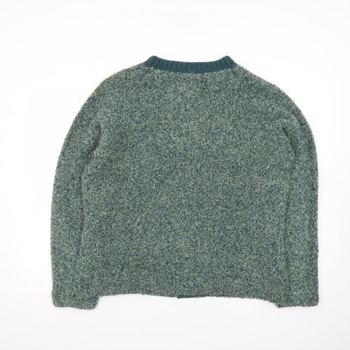 Honor Millburn Women's Green Wool Blend Cardigan L 18-20