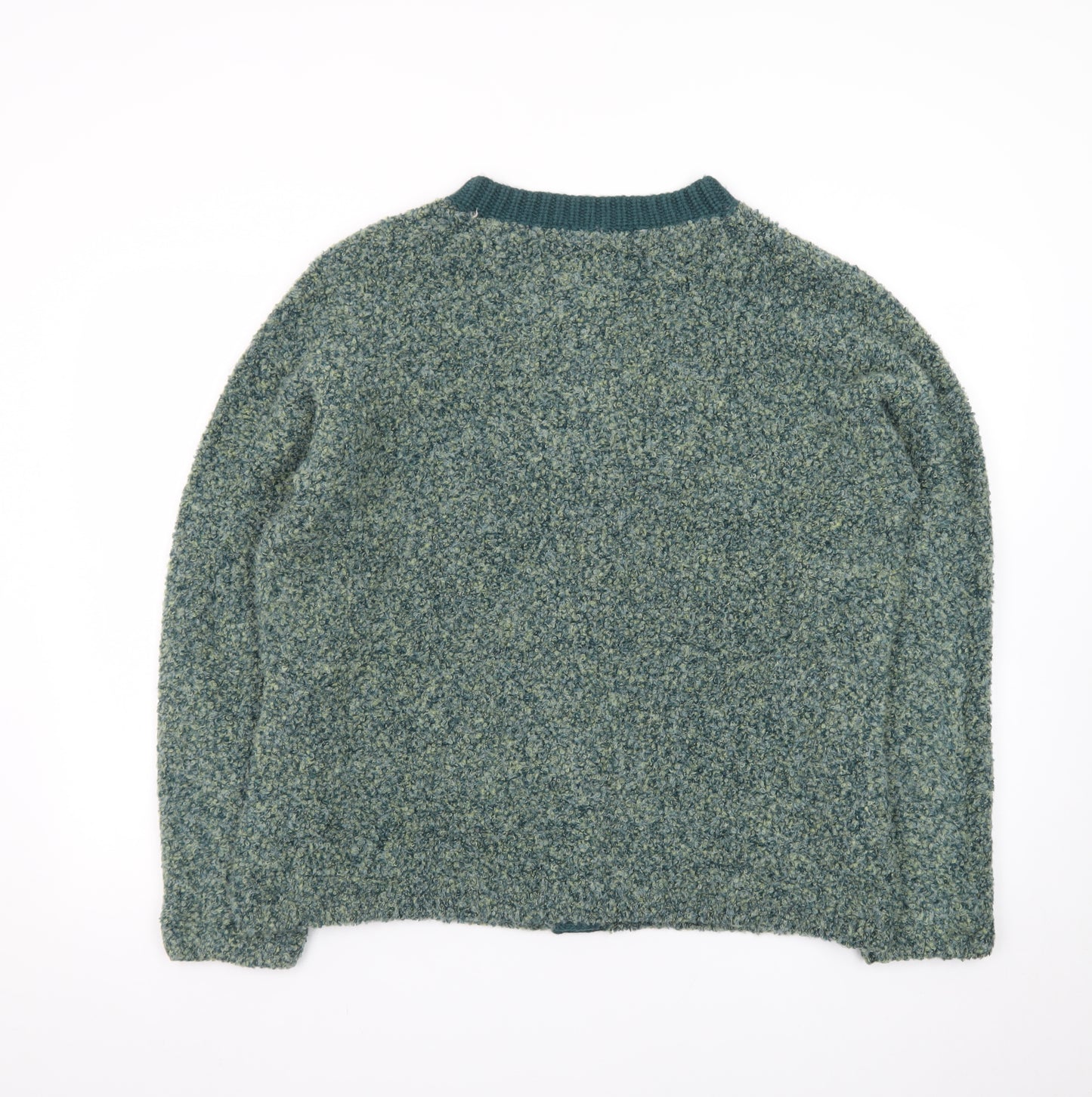 Honor Millburn Women's Green Wool Blend Cardigan L 18-20
