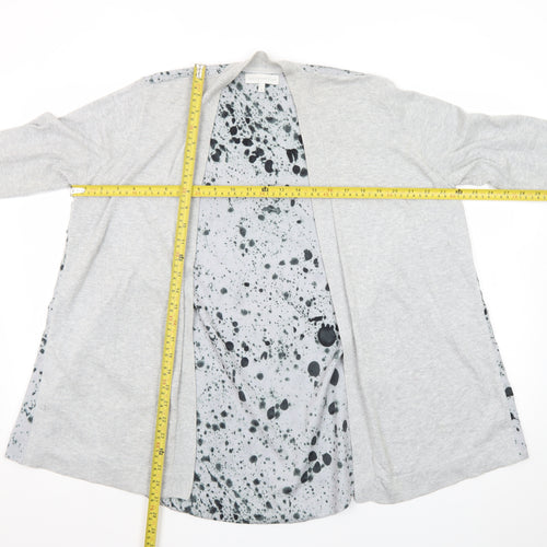 RJR John Rocha Womens Grey Size 12 Open Front Cardigan