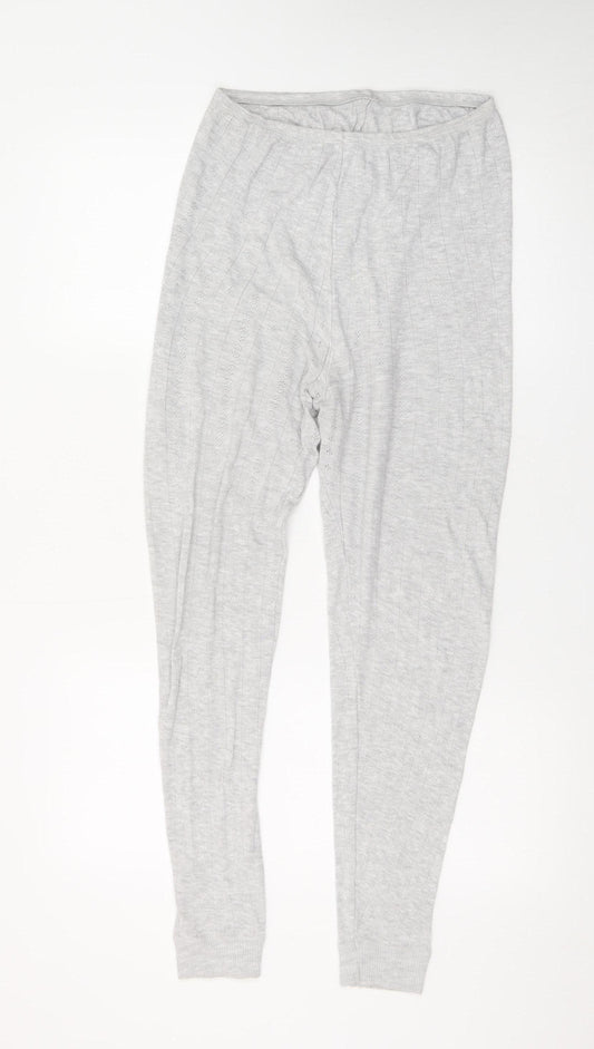 Marks and Spencer Womens Grey Knit Pyjama Pants Size 16
