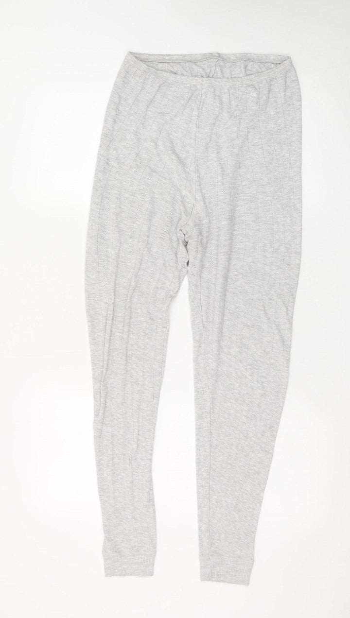 Marks and Spencer Womens Grey Knit Pyjama Pants Size 16