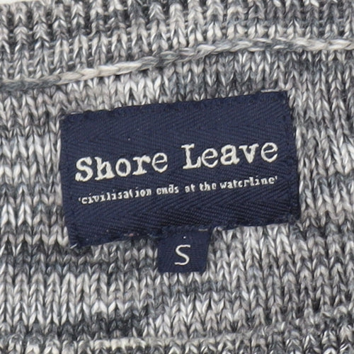Shore Leave Men's Grey Knit Pullover Jumper Size S