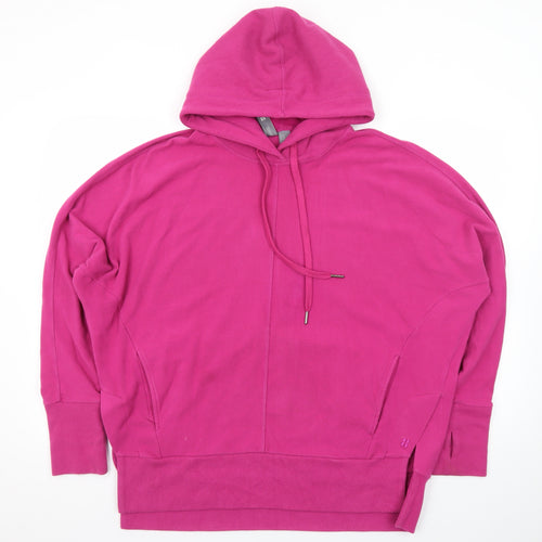 Sweaty Betty Women’s Pink Pullover Hoodie Size L Cotton Blend