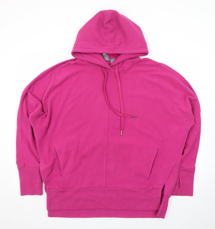 Sweaty Betty Women’s Pink Pullover Hoodie Size L Cotton Blend