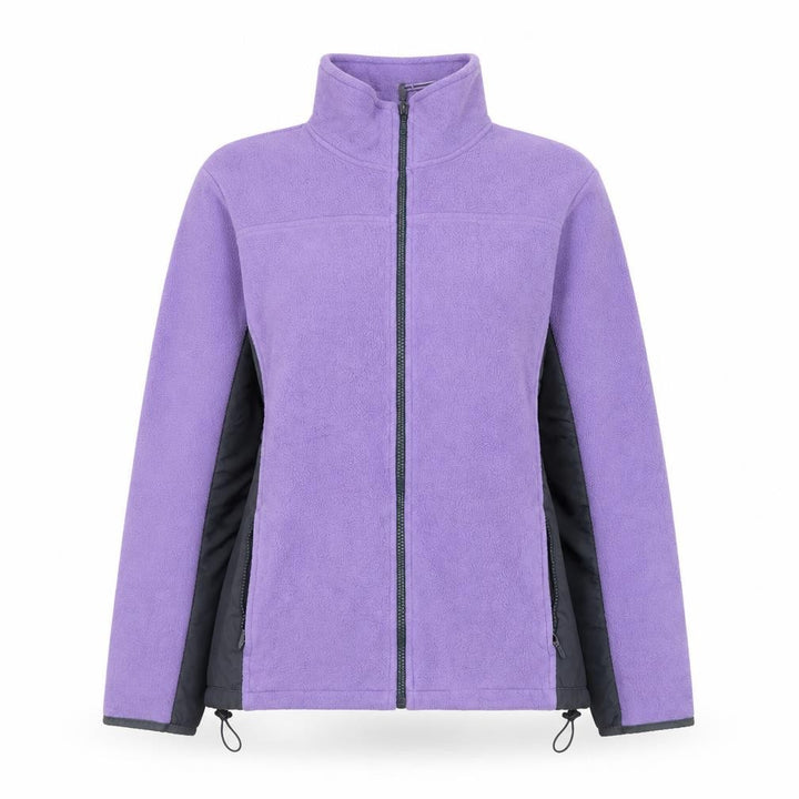 Athletic Works Women Purple Fleece Full Zip Jacket Size M