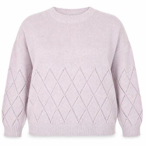 Next Women’s Pink Diamond Knit Crew Neck Jumper Size 20