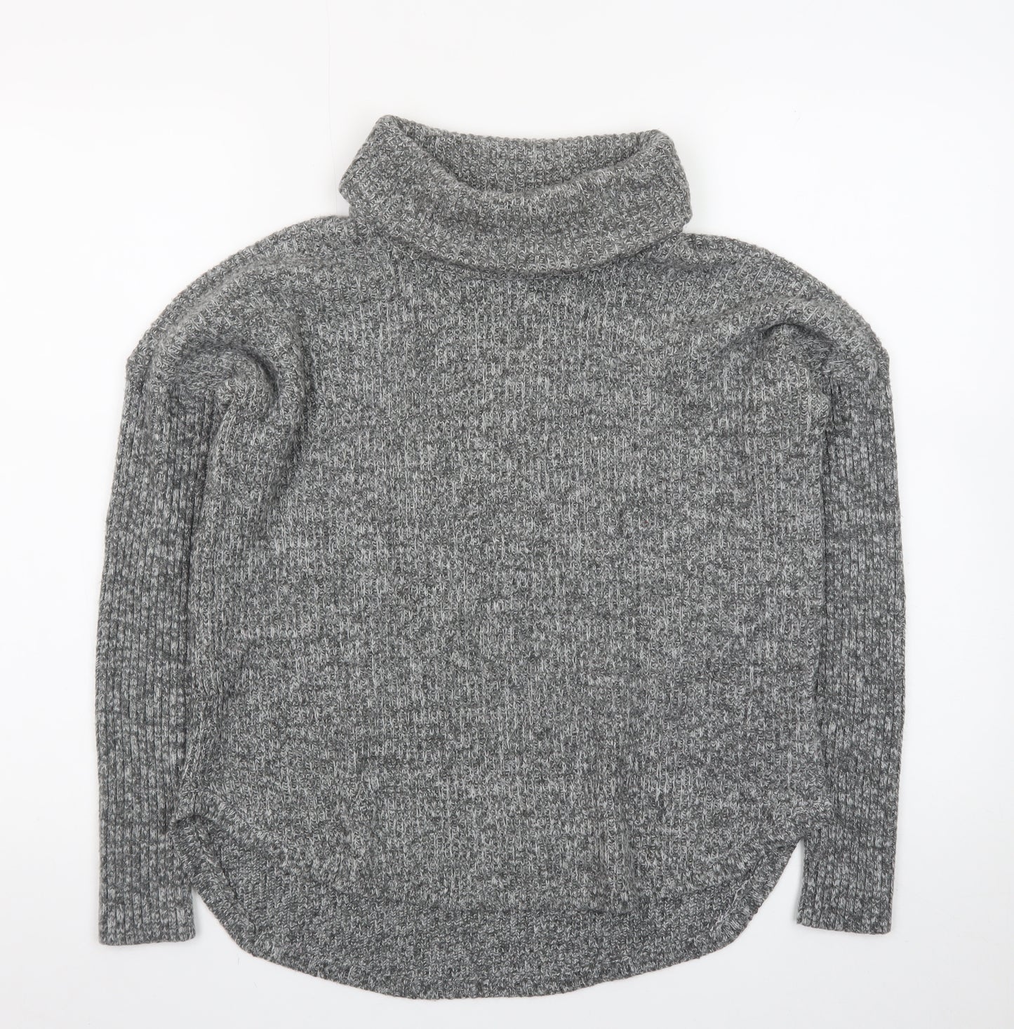 Abercrombie & Fitch Women's Grey Roll Neck Knit Jumper M