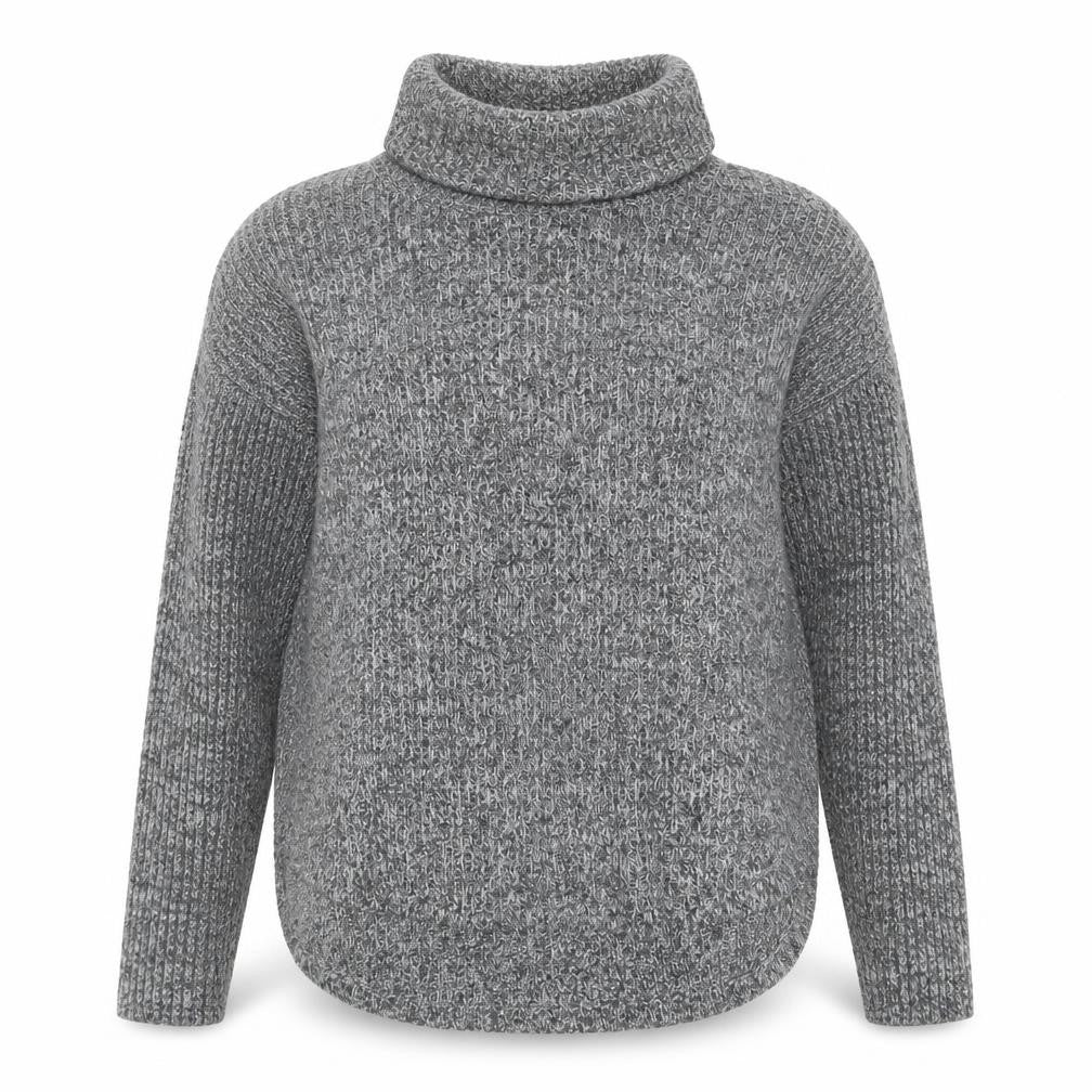 Abercrombie & Fitch Women's Grey Roll Neck Knit Jumper M