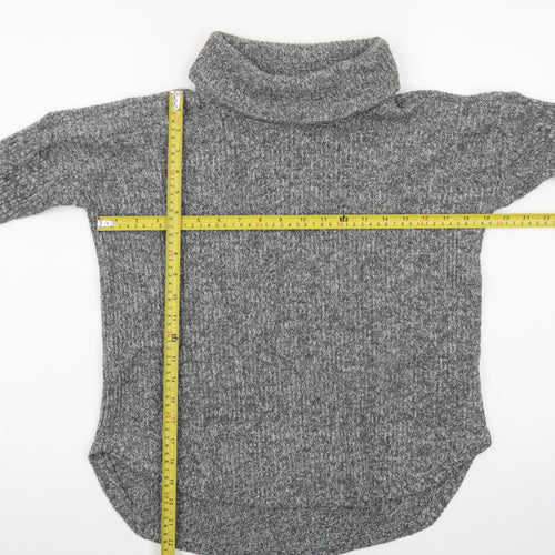 Abercrombie & Fitch Women's Grey Roll Neck Knit Jumper M