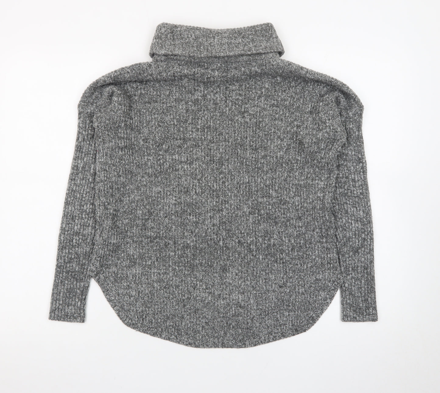 Abercrombie & Fitch Women's Grey Roll Neck Knit Jumper M