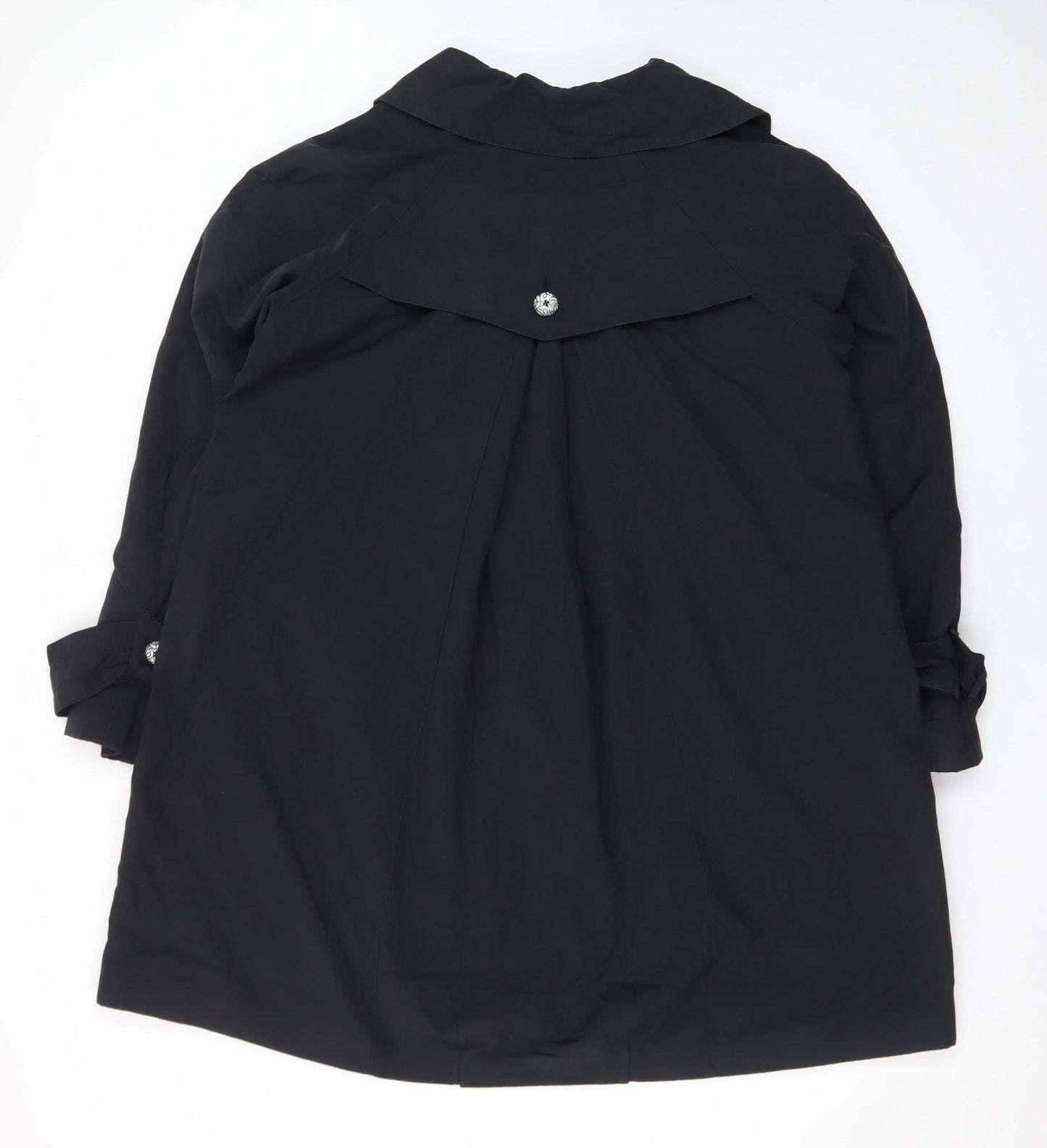 Marks and Spencer Autograph Women Black Size 14 Double Breasted Coat