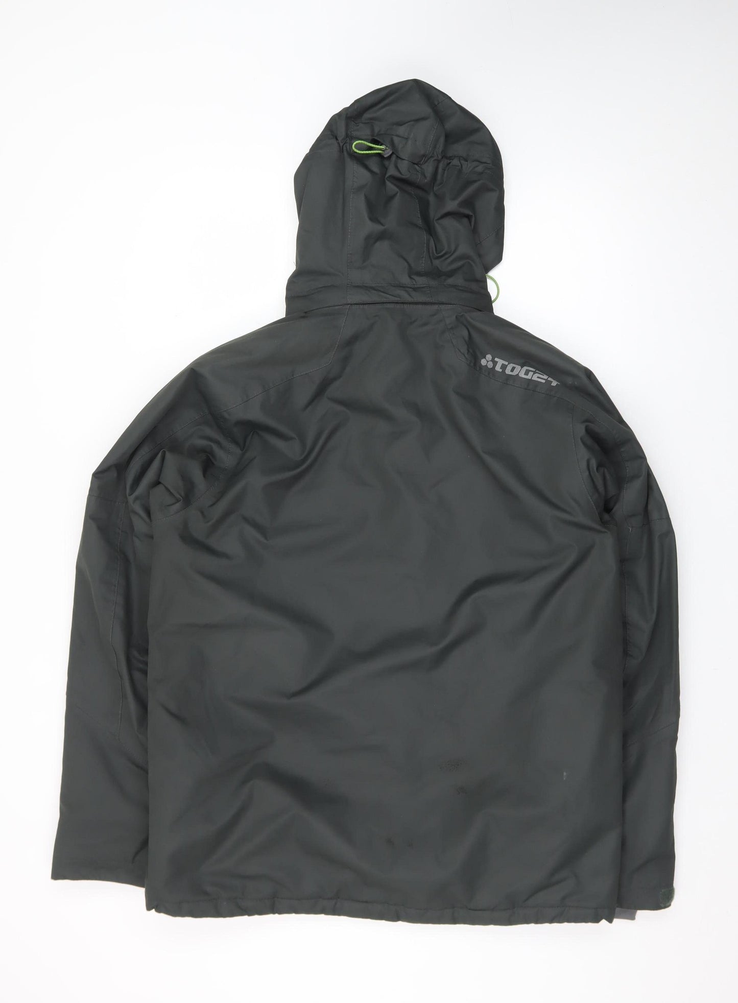 TOG24 Men's Black Small Waterproof Hooded Puffer Jacket