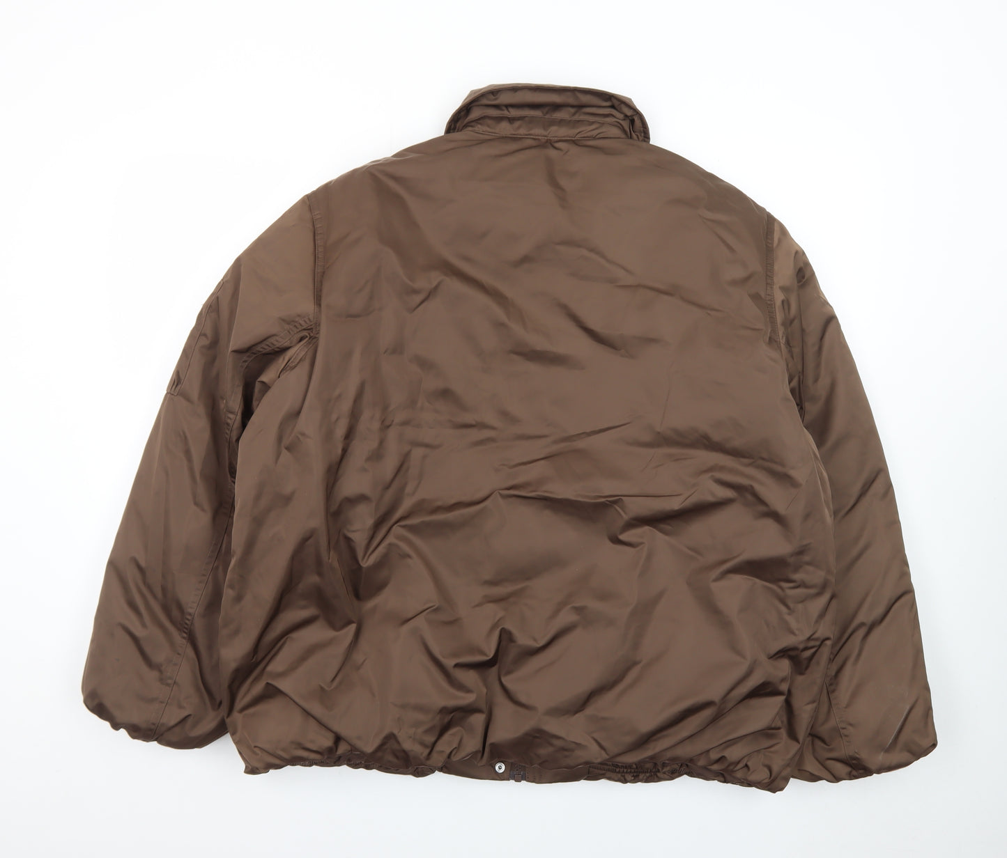 Next Women Brown Puffer Jacket Size 14 Insulated Winter Coat