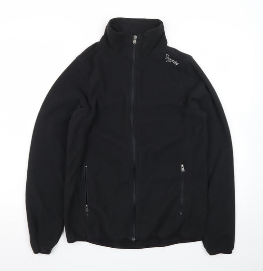 TOG24 Men's Black Fleece Full Zip Jumper M Regular Fit Outdoor