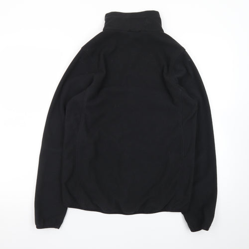 TOG24 Men's Black Fleece Full Zip Jumper M Regular Fit Outdoor