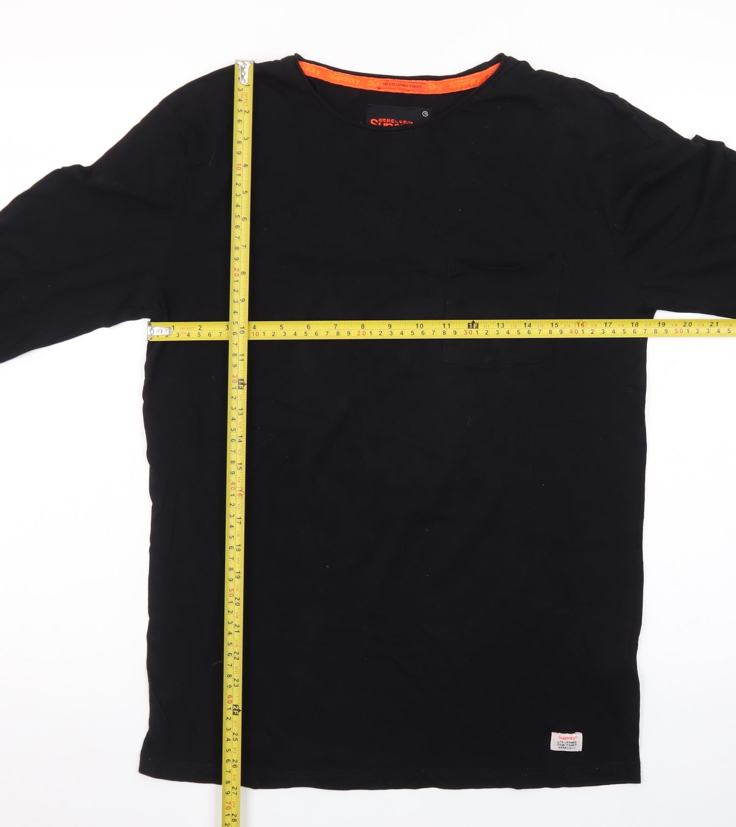 Superdry Mens Black Cotton Pullover Jumper Medium