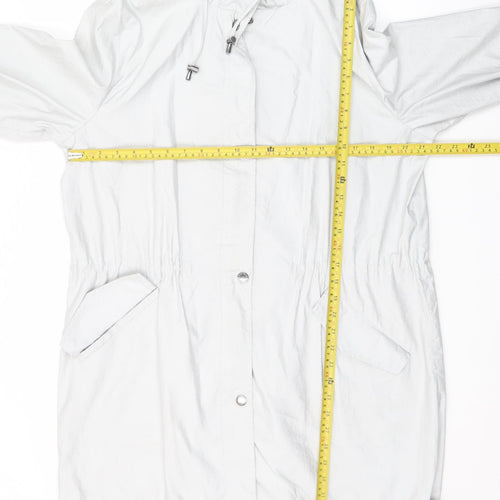 Four Seasons London Women's Grey Hooded Parka Coat L