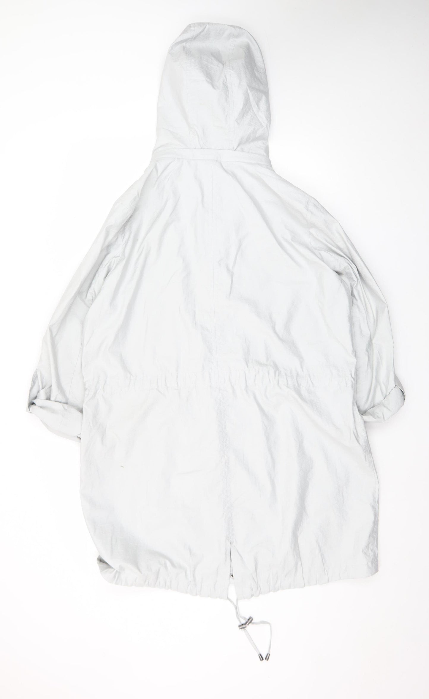 Four Seasons London Women's Grey Hooded Parka Coat L
