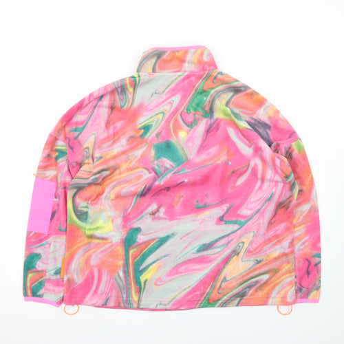 Helen Steele x Dunnes Stores Women's Pink Multicoloured Fleece Pullover Sweatshirt Size L
