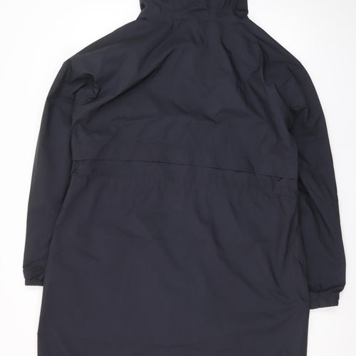 Seasalt Cornwall Blue Waterproof Hooded Rain Coat Jacket UK 42 Unisex