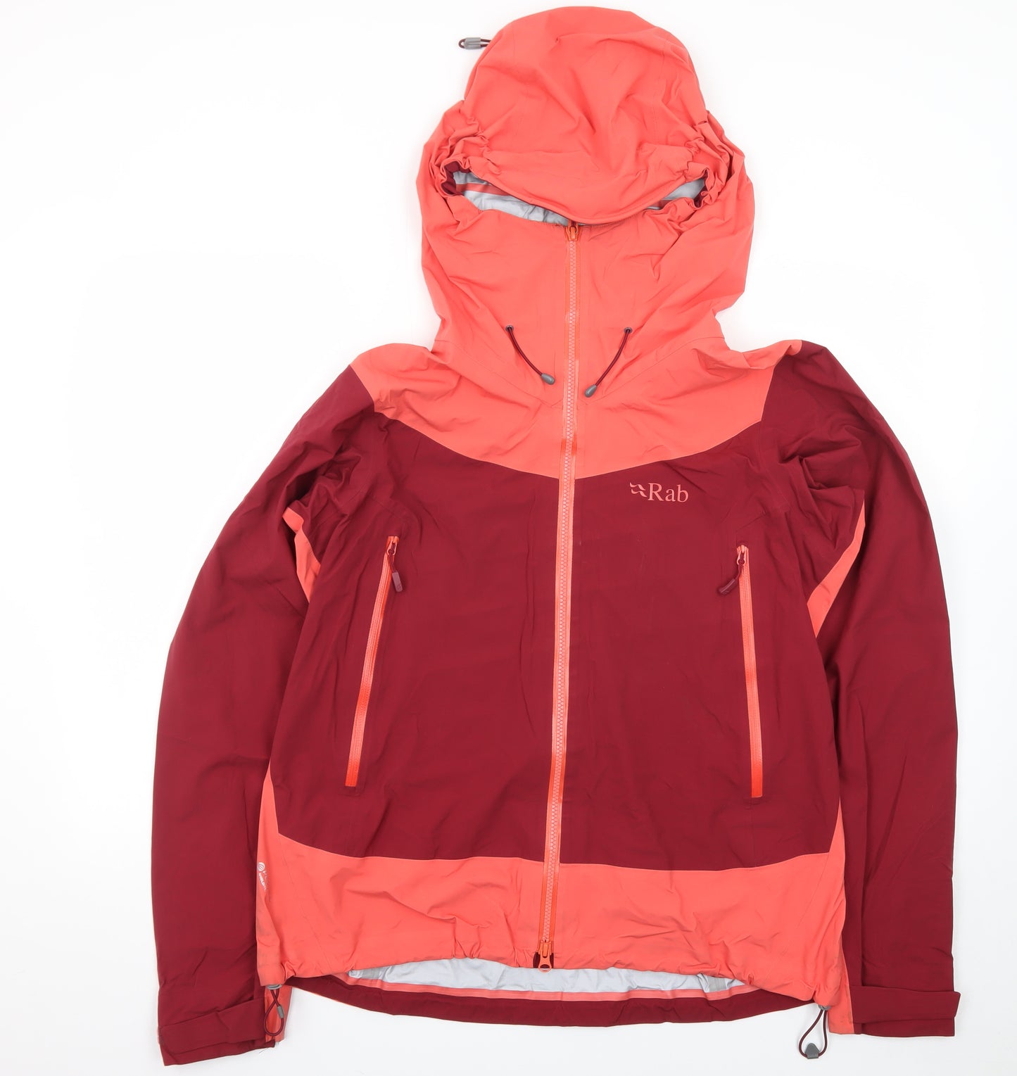 Rab Women's Red Waterproof Hooded Softshell Jacket UK 14
