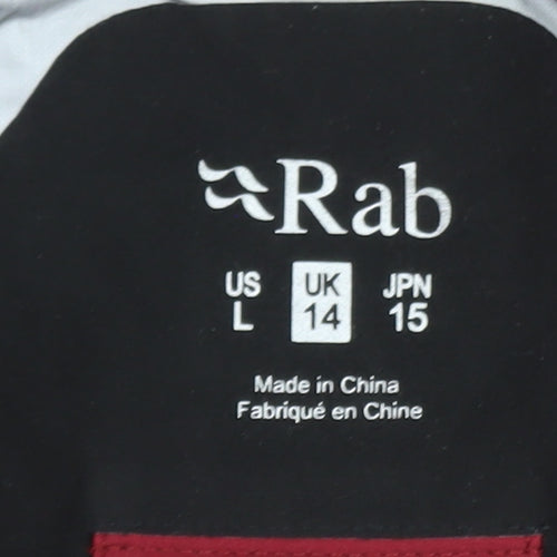 Rab Women's Red Waterproof Hooded Softshell Jacket UK 14