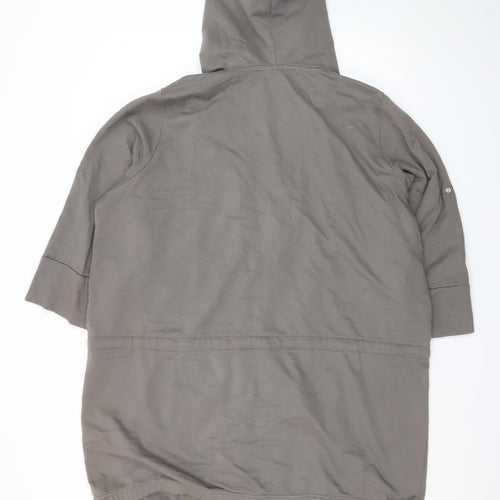 Union Blues Women's Grey Size 24 Full Zip Hooded Tunic Jacket