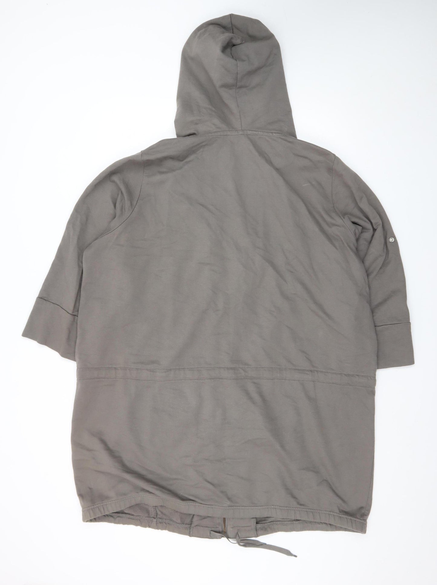 Union Blues Women's Grey Size 24 Full Zip Hooded Tunic Jacket