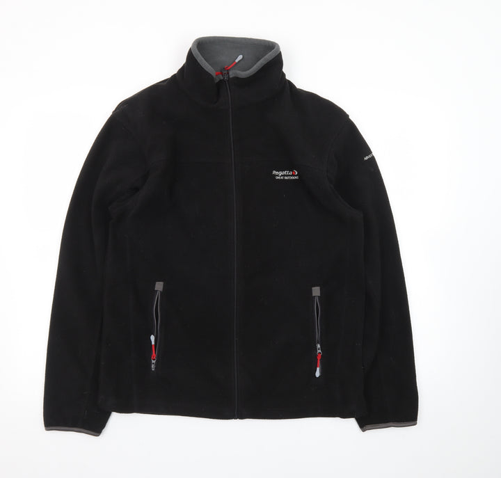 Regatta Men's Black Fleece Full Zip Outdoor Jacket Size S
