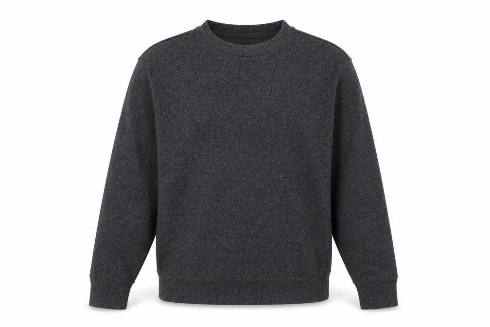 Uniqlo Men Grey Wool Blend Crew Neck Pullover Jumper XS