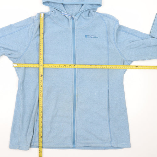 Mountain Warehouse Women Blue Full Zip Hoodie Size 18 Fleece