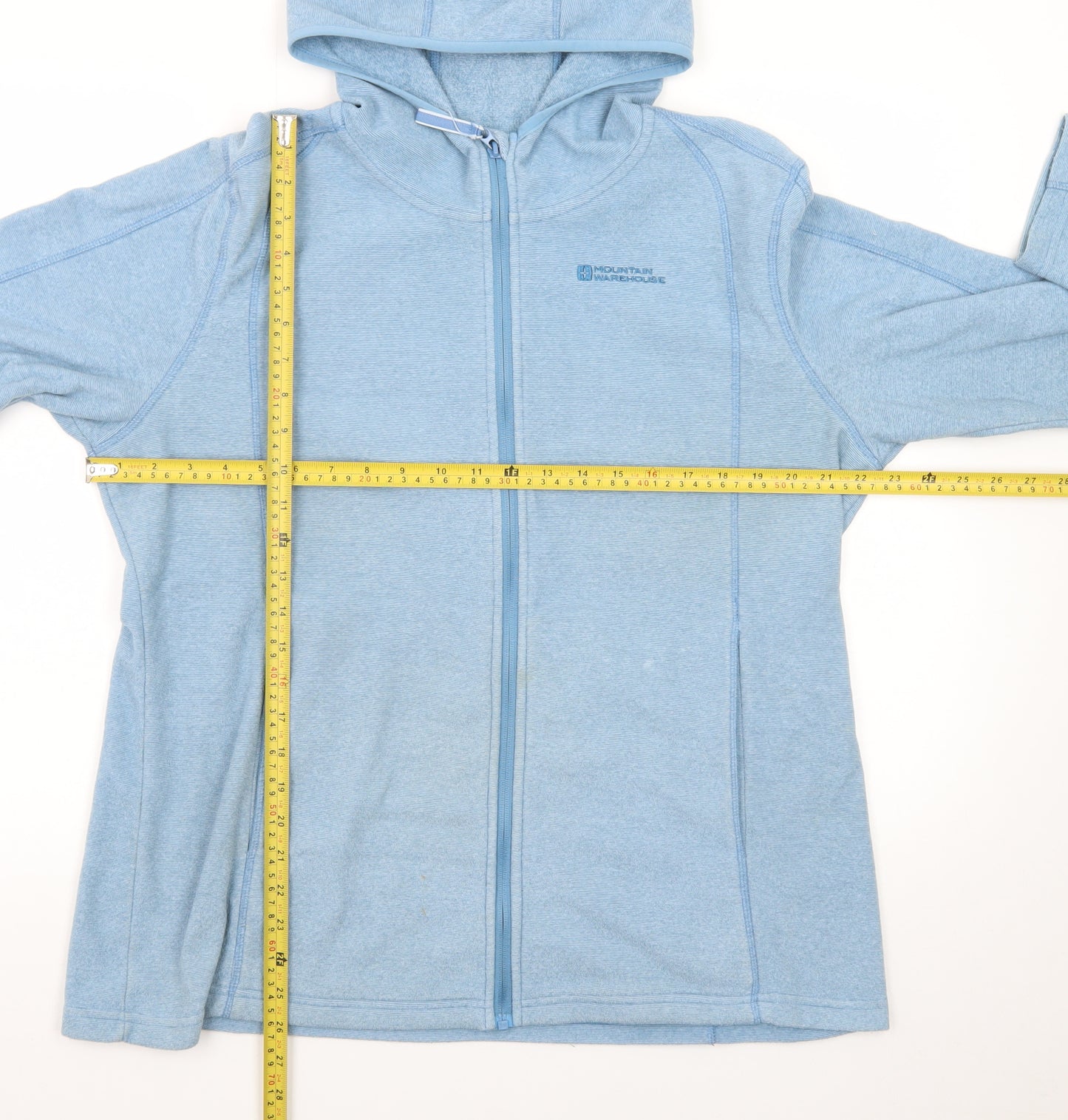 Mountain Warehouse Women Blue Full Zip Hoodie Size 18 Fleece