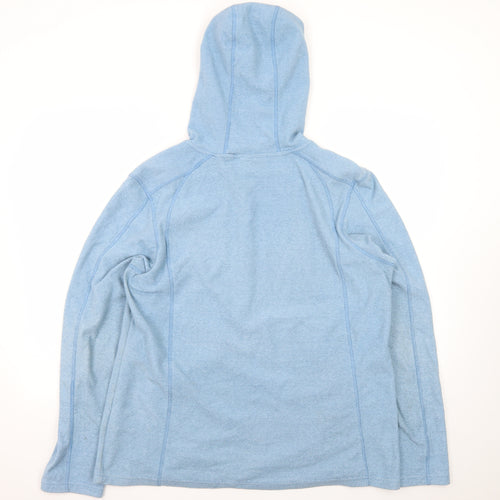 Mountain Warehouse Women Blue Full Zip Hoodie Size 18 Fleece
