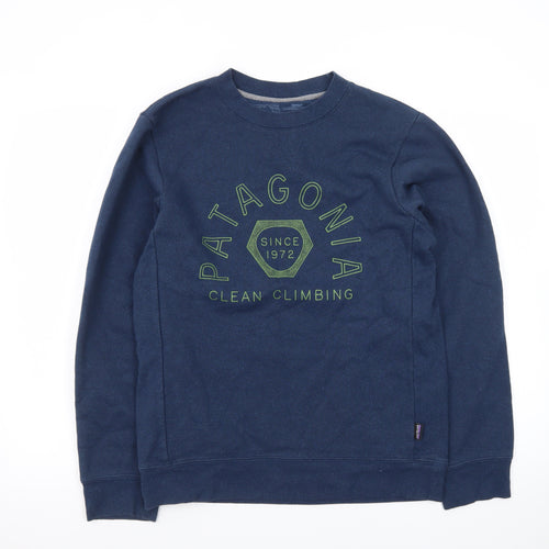 Patagonia Men's Blue XS Pullover Sweatshirt – Clean Climbing Graphic