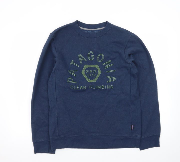 Patagonia Men's Blue XS Pullover Sweatshirt – Clean Climbing Graphic
